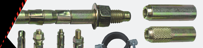 Anchor Fasteners – Pin type, Double Ring, Bullet Type, Sleeve and Taper Nut, Single Ring, Sleeve Anchor, Wrap Sleeve, Heavy Duty Shield and other Anchor Fasteners